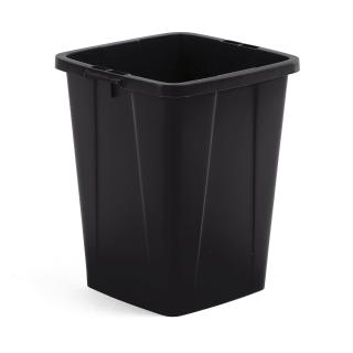 Odpadkový kôš OLIVER, 610x490x510 mm, 90 L, čierny