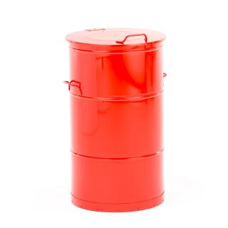 Kovová nádoba na horľavý odpad LISTON, 115 L, červená